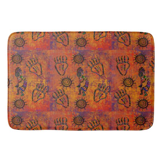 Kokopelli Art Badematte (Vorderseite)