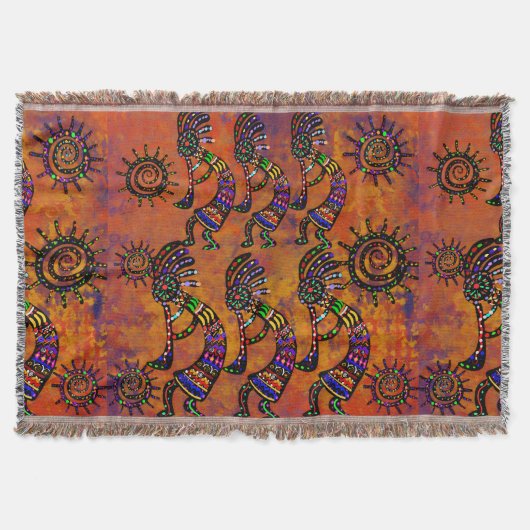 Kokopelli Art  Decke (Vorderseite)