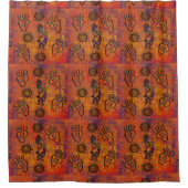 Kokopelli Art Duschvorhang (Vorderseite)
