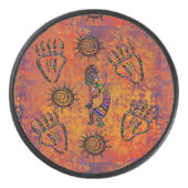 Kokopelli Art Eishockey Puck (Vorderseite)