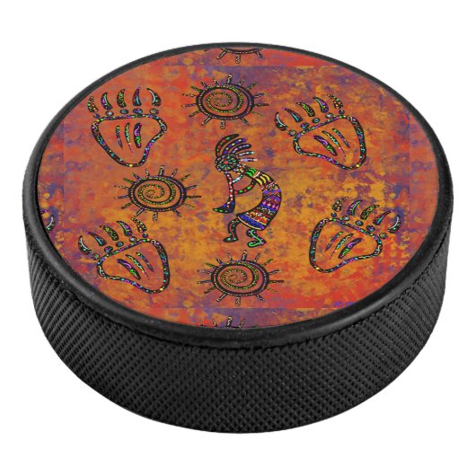 Kokopelli Art Eishockey Puck (3/4)