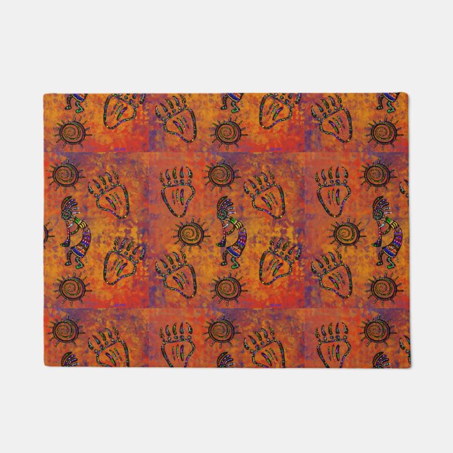 Kokopelli Art Fußmatte (Vorderseite)
