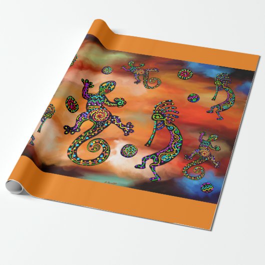 Kokopelli Art Geschenkpapier (Ungerollt)