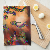 Kokopelli Art Geschirrtuch (Viertel Falte)