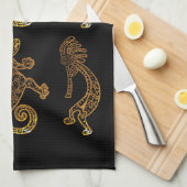 Kokopelli Art Geschirrtuch (Viertel Falte)