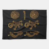 Kokopelli Art Geschirrtuch (Horizontal)