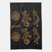 Kokopelli Art Geschirrtuch (Vertikal)