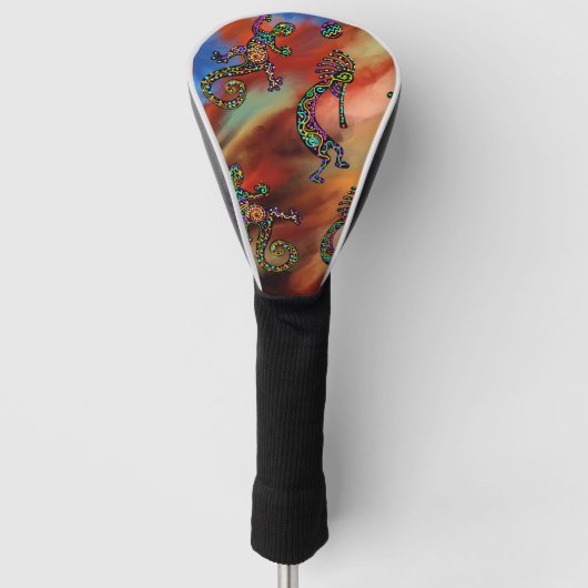 Kokopelli Art Golf Headcover (Vorderseite)