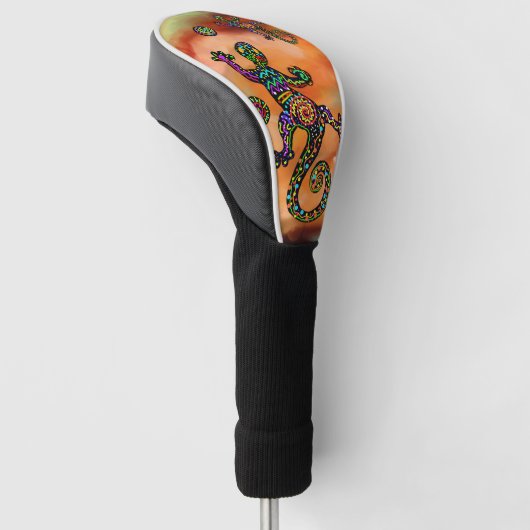 Kokopelli Art Golf Headcover (angewinkelt)