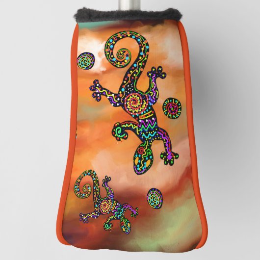 Kokopelli Art Golf Headcover (Rotieren 90)