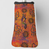 Kokopelli Art Golf Headcover (Rotieren 90)
