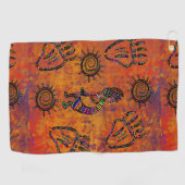 Kokopelli Art Golfhandtuch (Horizontal)