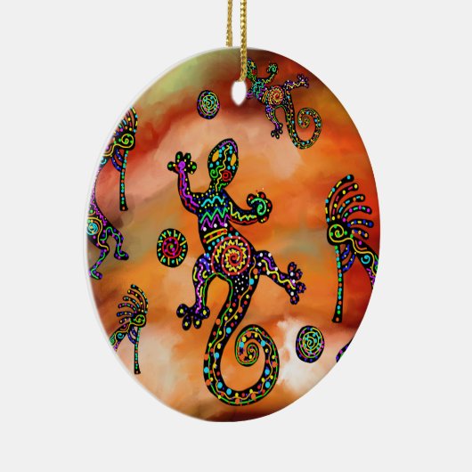 Kokopelli Art Keramik Ornament (Rechts)