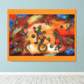 Kokopelli Art Leinwanddruck (Insitu (Holzboden))