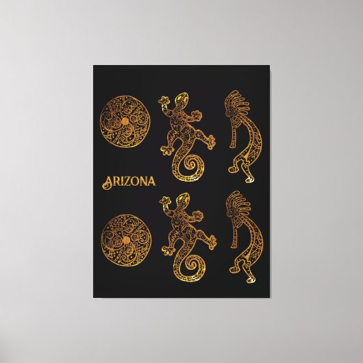 Kokopelli Art Leinwanddruck (Vorderseite)