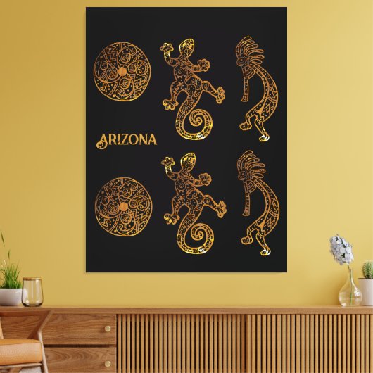 Kokopelli Art Leinwanddruck (Insitu (Wohnzimmer))