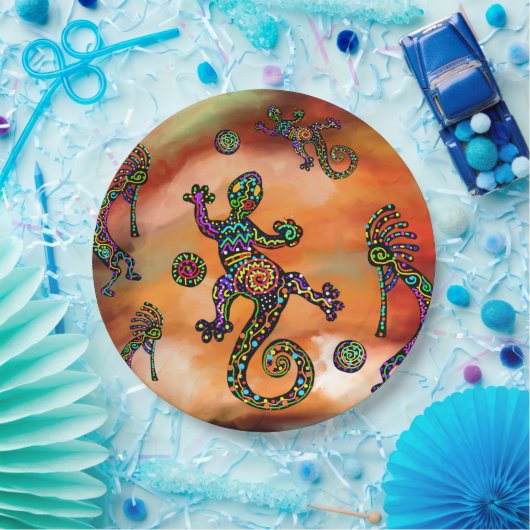 Kokopelli Art Pappteller (Party)