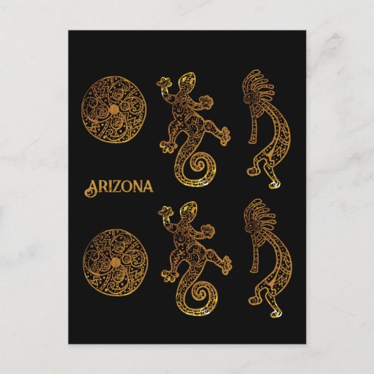 Kokopelli Art Postkarte (Vorderseite)