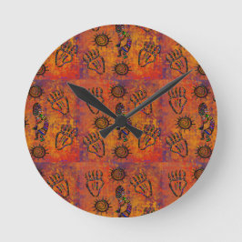 Kokopelli Art Runde Wanduhr