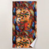 Kokopelli Art Strandtuch (Vorderseite)