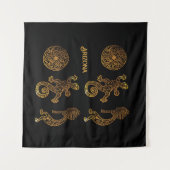 Kokopelli Art Wandteppich (Vorderseite (Horizontal))