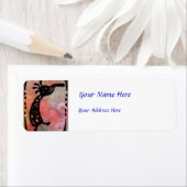 Kokopelli auf Reißpapier und lackiertem Hintergrun (Insitu)