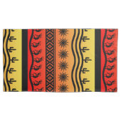 Kokopelli Aztec Tribal Pattern Südwesten Design Kissenbezug (Vorderseite-Links)
