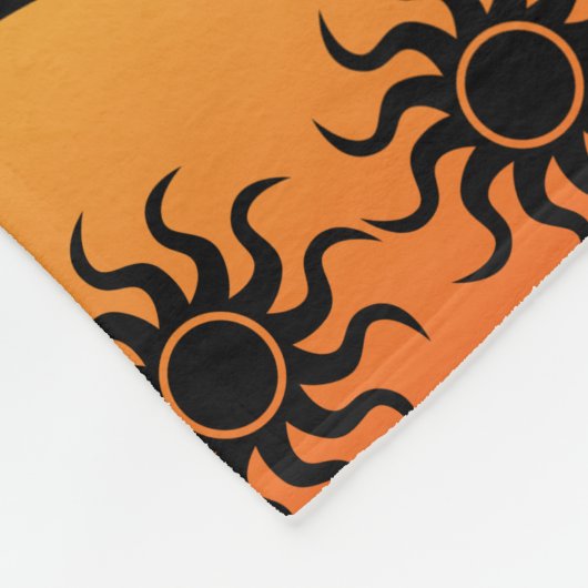 Kokopelli Aztec Tribal Wüste Südwestdesign Fleecedecke (Ecke)