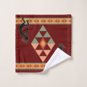 Kokopelli Bath Towel Set (Waschlappen)
