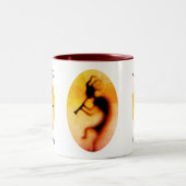 Kokopelli Be Happy Inspiration Zweifarbige Tasse (Mittel)