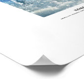 Kokopelli Berggeist, weißer Büffel im Schnee Poster (Ecke)