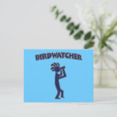 Kokopelli Birdwatcher Postkarte (Stehend Vorderseite)