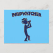 Kokopelli Birdwatcher Postkarte (Vorderseite)
