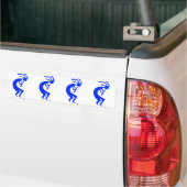 Kokopelli Blau Autoaufkleber (Auf Lkw)