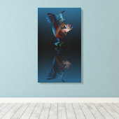 Kokopelli Blues Music 14"x24" Leinwanddruck (Insitu (Holzboden))