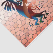 Kokopelli Blues Music 2 Sunset Decoupage Seidenpapier (Ausschnitt)