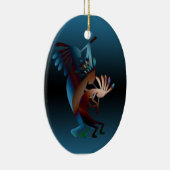 Kokopelli Blues Music Keramikornament (Rechts)