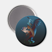 Kokopelli Blues Music Magnet (Vorderseite/Rückseite)