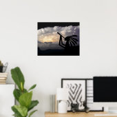 Kokopelli Brings Rain Print Poster (Heimbüro)