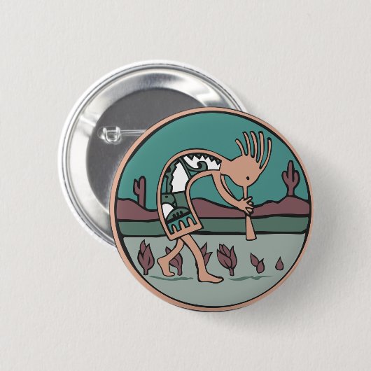 Kokopelli Button (Vorne & Hinten)