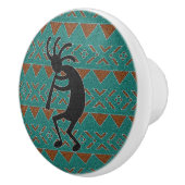 Kokopelli Ceramic Knob. Keramikknauf (Rechts)