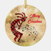 Kokopelli Christi Keramik Ornament (Vorne)