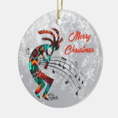 Kokopelli Christi Keramik Ornament (Links)