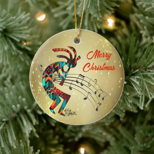 Kokopelli Christi Keramik Ornament (Baum)