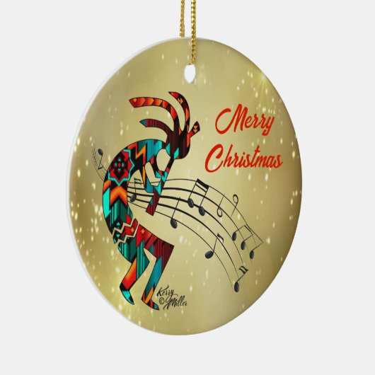 Kokopelli Christi Keramik Ornament (Rechts)