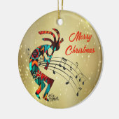 Kokopelli Christi Keramik Ornament (Links)