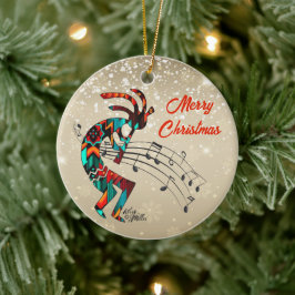 Kokopelli Christi Keramik Ornament