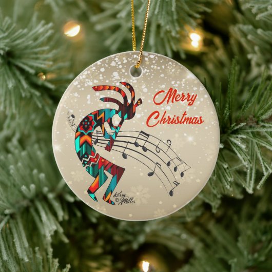 Kokopelli Christi Keramik Ornament (Baum)