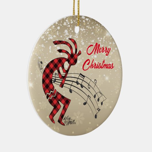 Kokopelli Christi Keramik Ornament (Rechts)