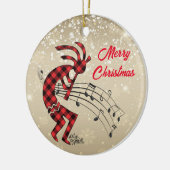 Kokopelli Christi Keramik Ornament (Links)